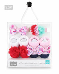 HUDSON BABY 4 PCS HEADBAND AND SOCKS GIFT SET 015