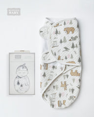 HUDSON BABY FOREST QUILTED SWADDLE