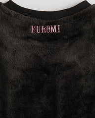 H&M BLACK EMBROIDERED KUROMI SWEATSHIRT