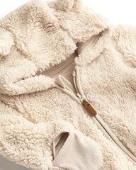 H&M LIGHT BEIGE PILE ALL IN ONE SUIT WITH EARS 1030