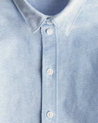 H&M LIGHT BLUE LONG SLEEVE COTTON SHIRT