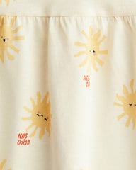 H&M LIGHT YELLOW HELLO SUN COTTON DRESS