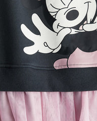 H&M MINNIE MOUSE TULLE SKIRT SWEATSHIRT DRESS