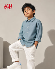 H&M TURQUOISE COTTON SHIRT