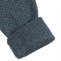 INEXTENSO BLUE CREW NECK PRINTED KNIT JUMPER