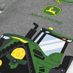 JOHN DEERE HEATHER GREY PRINTED T-SHIRT