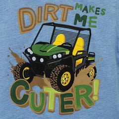 JOHN DEERE HEATHER BLUE CUTER T-SHIRT