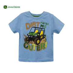JOHN DEERE HEATHER BLUE CUTER T-SHIRT