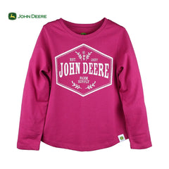 JOHN DEERE PINK PRINTED T-SHIRT