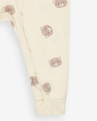 KAPPAHL BABY CREAM BEAR PRINT ROMPER