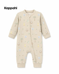 KAPPAHL BEIGE SAFARI ZIP UP ROMPER