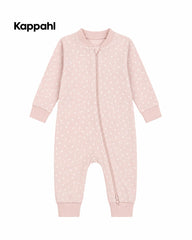 KAPPAHL PINK POLKA DOT BUNNY ZIP UP ROMPER