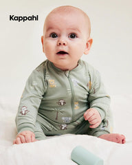 KAPPAHL SAGE GREEN SAFARI ZIP UP ROMPER
