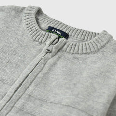 KIABI GREY DETAILED ZIPPER JUMPER