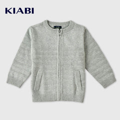KIABI GREY DETAILED ZIPPER JUMPER