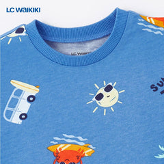 LC WAIKIKI BLUE SUMMER TIME T-SHIRT