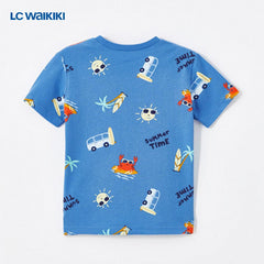 LC WAIKIKI BLUE SUMMER TIME T-SHIRT