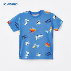 LC WAIKIKI BLUE SUMMER TIME T-SHIRT