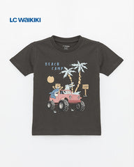 LC WAIKIKI CHARCOLAL BEACH CAMP T-SHIRT
