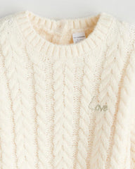 LC WAIKIKI CREAM CREW NEXT LONG SLEEVE GIRLS SWEATER