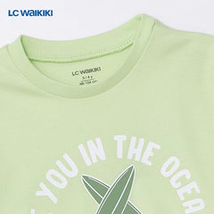 LC WAIKIKI GREEN SURF SPOT T-SHIRT
