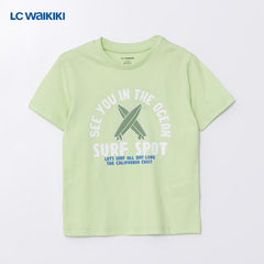 LC WAIKIKI GREEN SURF SPOT T-SHIRT