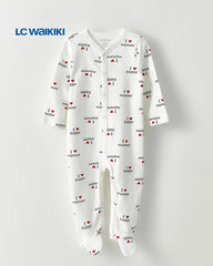 LC WAIKIKI I LOVE MOMMY-DADDY PRINTED ROMPER