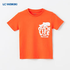 LC WAIKIKI ORANGE OCEAN LIFE T-SHIRT