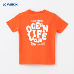 LC WAIKIKI ORANGE OCEAN LIFE T-SHIRT
