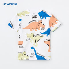 LC WAIKIKI WHITE DINO T-SHIRT