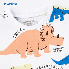 LC WAIKIKI WHITE DINO T-SHIRT