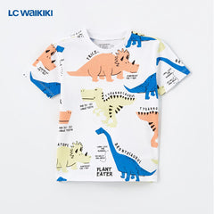 LC WAIKIKI WHITE DINO T-SHIRT
