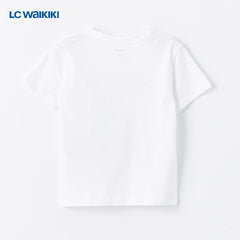 LC WAIKIKI WHITE KARATE DAD PRINTED T-SHIRT