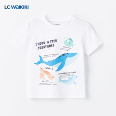 LC WAIKIKI WHITE WATER CREATURES T-SHIRT