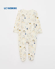 LC WAIKIKI YELLOW DINO PRINTED ROMPER