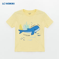 LC WAIKIKI YELLOW UNDER THE OCEAN T-SHIRT