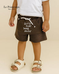 LE PRINTEMPS BROWN LETS PLAY MUSIC SHORTS