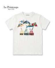 LE PRINTEMPS FEEL YOU FREE T-SHIIRT WITH SHORTS 2 PCS SET