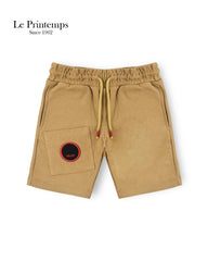 LE PRINTEMPS TEXTURED BROWN SHORTS