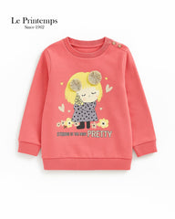 LE PRINTEMPTS PINK PRETTY SWEATSHIRT