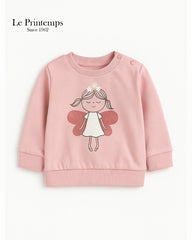 LE PRINTEMPTS PRINTED FLEECE SWEATSHIRT