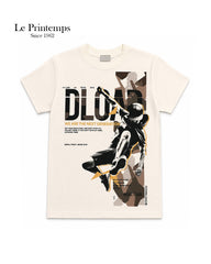 LE PRINTTEMPS STREET MOTION GRAPHIC T-SHIRT WITH SHORT 2 PCS SET