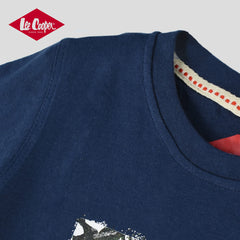LEE COOPER BLUE AUTHENTIC DENIM PRINTED TSHIRT
