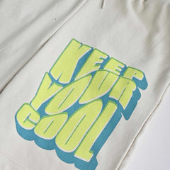 LEFTIES BEIGE COOL PRINTED FLEECE BERMUDA SHORTS