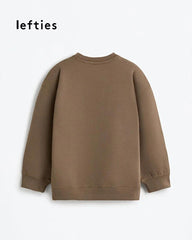 LEFTIES BROWN URBAN ART GRAPHIC SWEATSHIRT