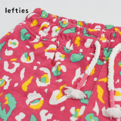 LEFTIES DARK PINK MULTICOLOR PRINTED SHORTS
