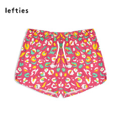 LEFTIES DARK PINK MULTICOLOR PRINTED SHORTS