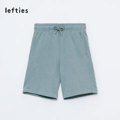 LEFTIES FADED GREEN FLEECE BERMUDA SHORTS