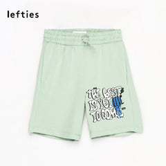 LEFTIES GREEN THE BEST PRINTED FLEECE BERMUDA SHORTS