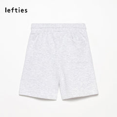 LEFTIES LIGHT GREY NEW YORK PRINTED FLEECE BERMUDA SHORTS